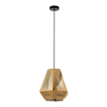 Eglo - Hanglamp aan koord diameter 3cm gouden 1x E27 / 28W / 230V