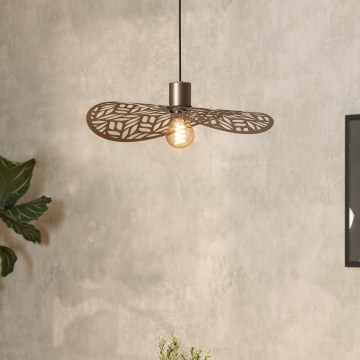 Eglo - Hanglamp aan snoer 1xE27/60W/230V Ø 40 cm bronskleurig