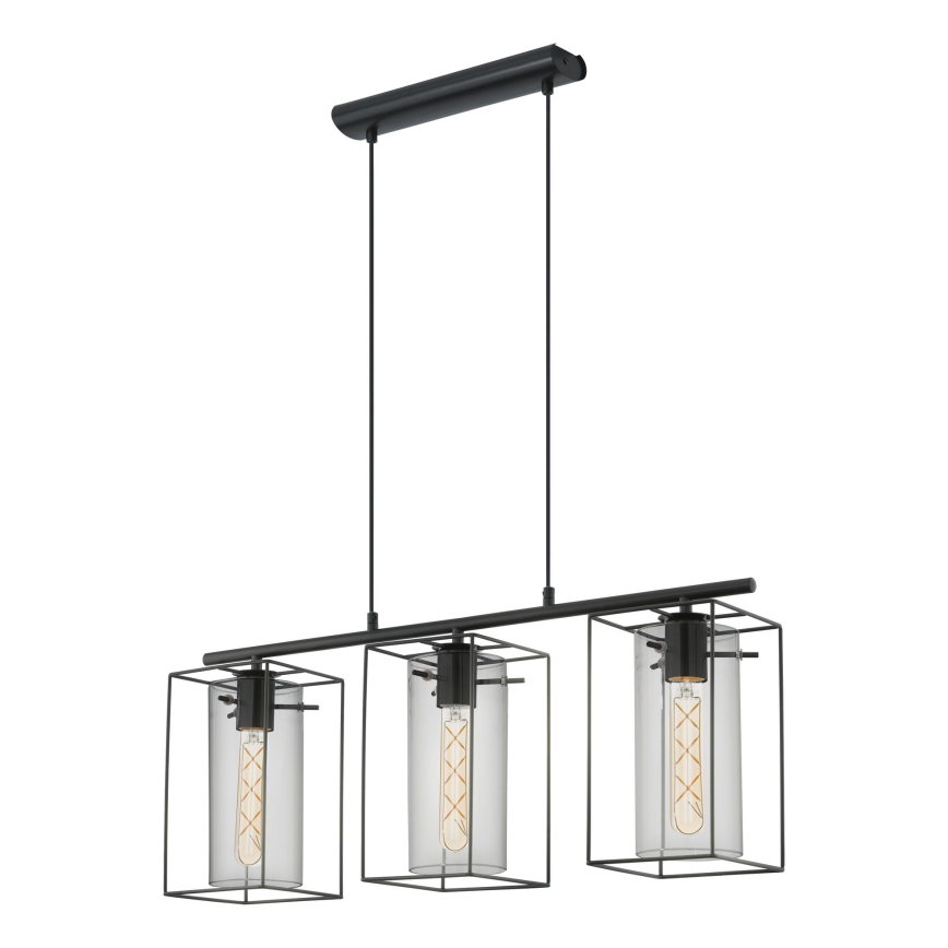 Eglo - Hanglamp LONCINO 3x E27 / 60W / 230V