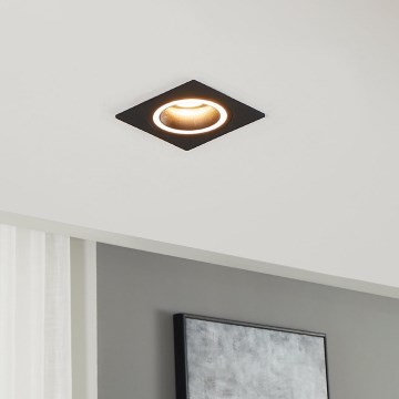 Eglo - Inbouwlamp 1xGU10/35W/230V antraciet