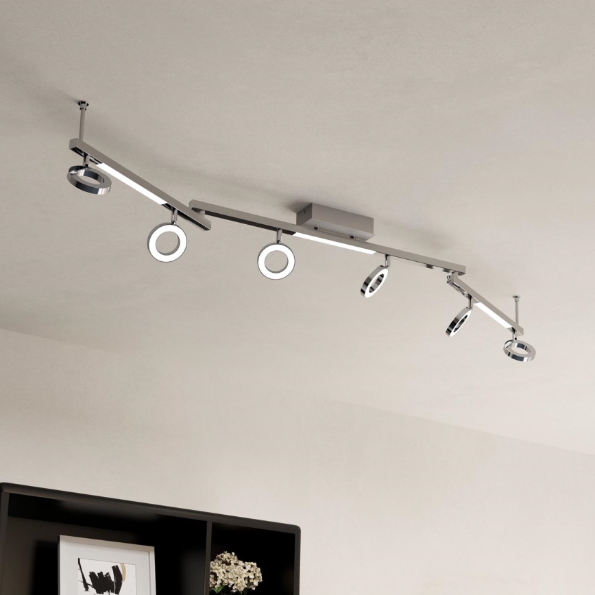 Eglo - Inbouwspot 6xLED/3,2W + 3xLED/3,3/230V