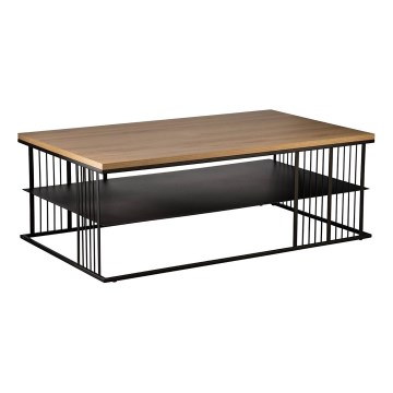 Eglo - Koffie Tafel 36x100 cm bruin/zwart - FSC gecertificeerd