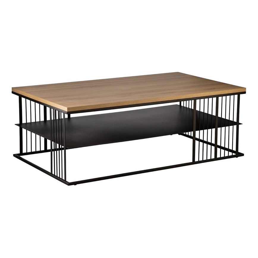 Eglo - Koffie Tafel 36x100 cm bruin/zwart - FSC gecertificeerd