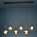 Eglo - Koperen kroonluchter aan kabel 6xE27/28W/230V