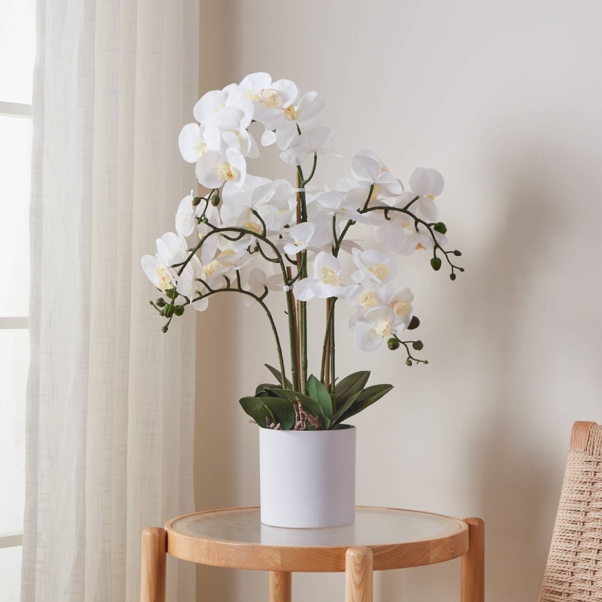Eglo - Kunstplant in een bloempot 65x50 cm orchidee