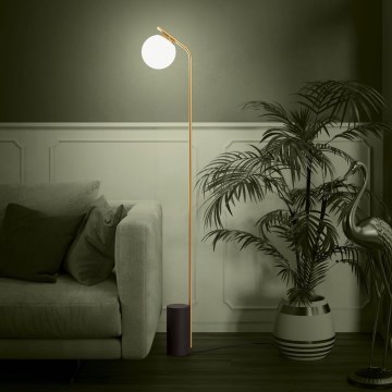 Eglo - Lampadaire 1xE27/40W/230V doré