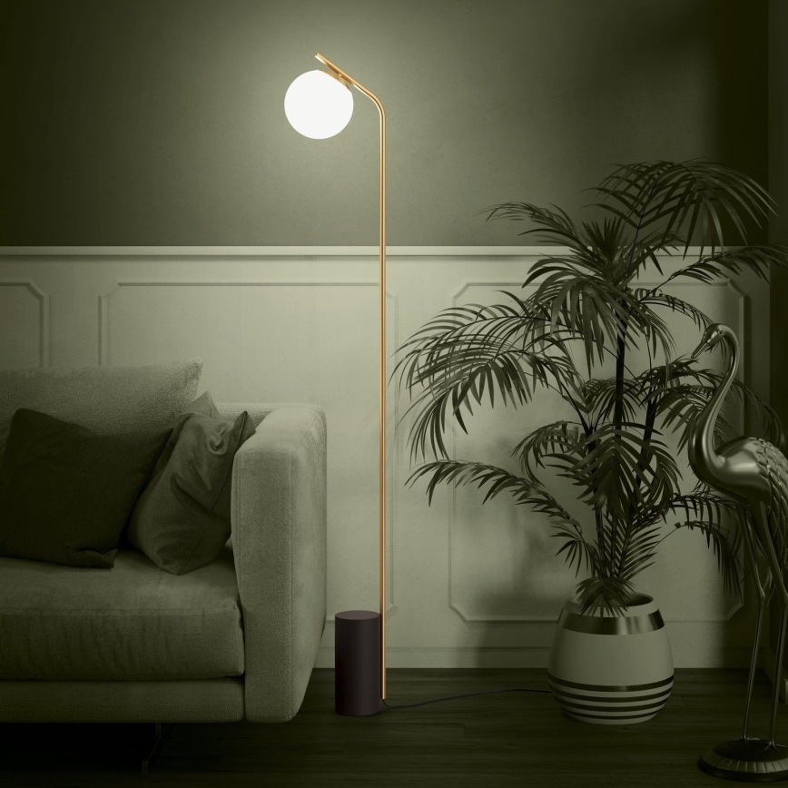 Eglo - Lampadaire 1xE27/40W/230V doré