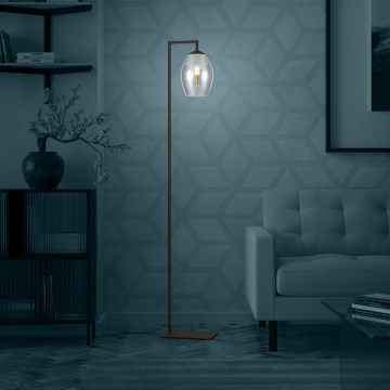 Eglo - Lampadaire 1xE27/40W/230V fumé