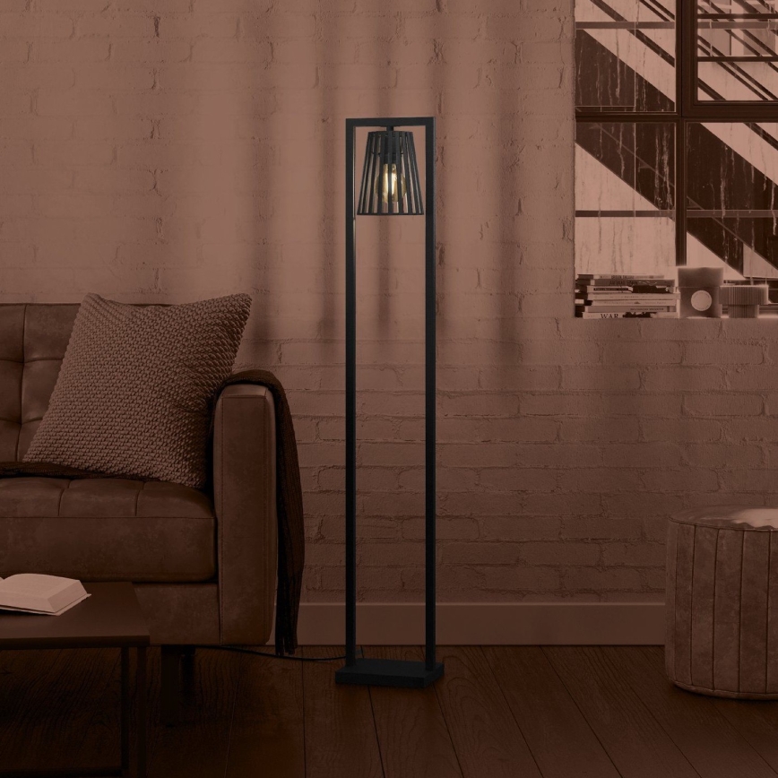 Eglo - Lampadaire 1xE27/40W/230V noir
