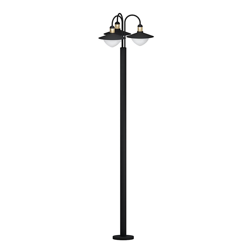 Eglo - Lampadaire extérieur 3xE27/60W/230V IP44