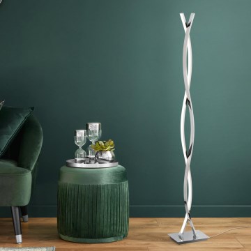 Eglo - Lampadaire LED, 36 W, 230 V, chrome brillant