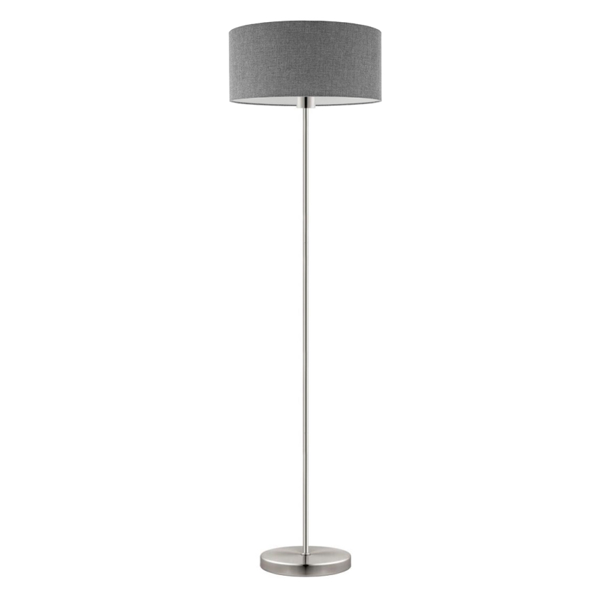 Eglo - Lampadaire LED TUNJA 1xE27/60W/230V chrome mat/gris