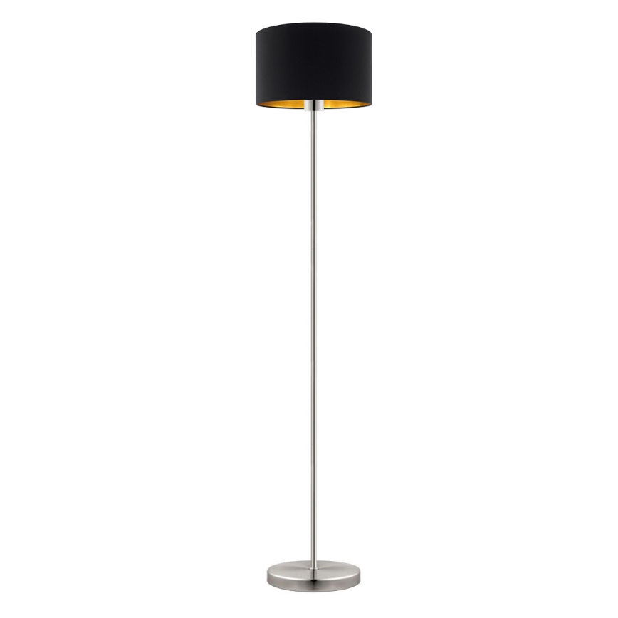 Eglo - Lampadaire LED TUNJA 1xE27/60W/230V chrome mat/noir