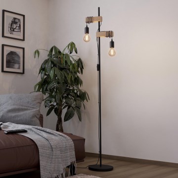 Eglo - Lampadaire TOWNSHEND 2xE27/10W/230V
