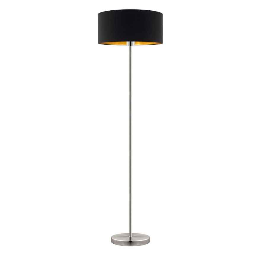 Eglo - Lampadaire TUNJA 1xE27/60W/230V chrome mat/noir