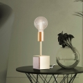 Eglo - Lampe de table 1xE27/40W/230V doré/blanc marbre