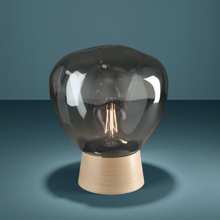 Eglo - Lampe de table 1xE27/40W/230V fumé
