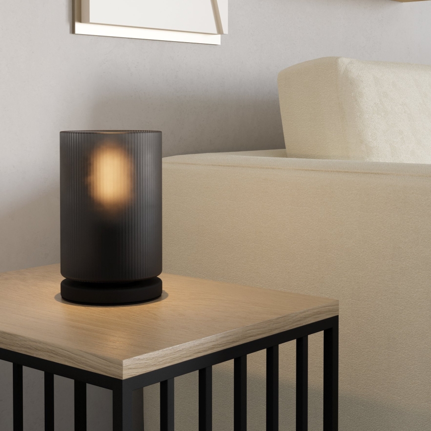 Eglo - Lampe de table 1xE27/40W/230V gris