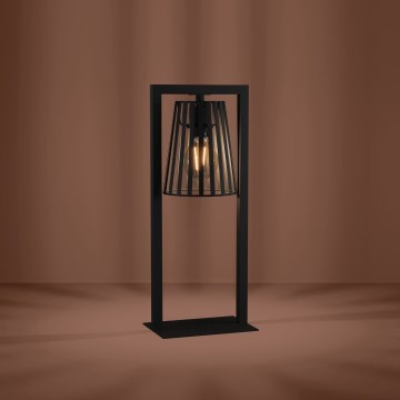Eglo - Lampe de table 1xE27/40W/230V noir