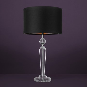 Eglo - Lampe de table 1xE27/40W/230V noir