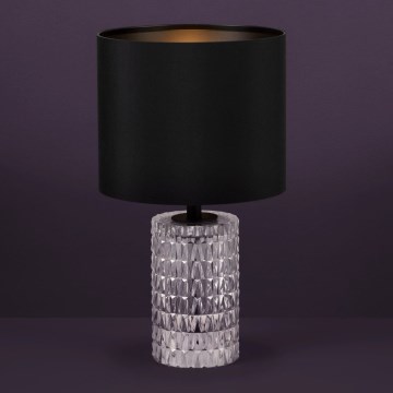 Eglo - Lampe de table 1xE27/40W/230V noir