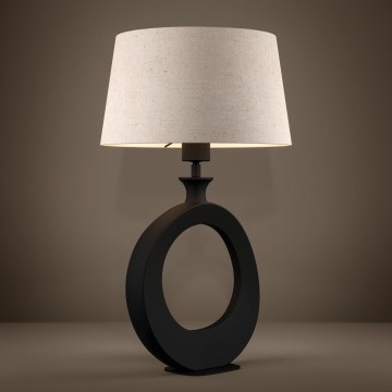 Eglo - Lampe de table 1xE27/60W/230V 52,5 cm noir/crème
