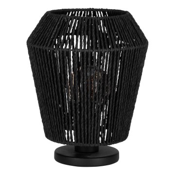 Eglo - Lampe de table 1xE27/60W/230V noir