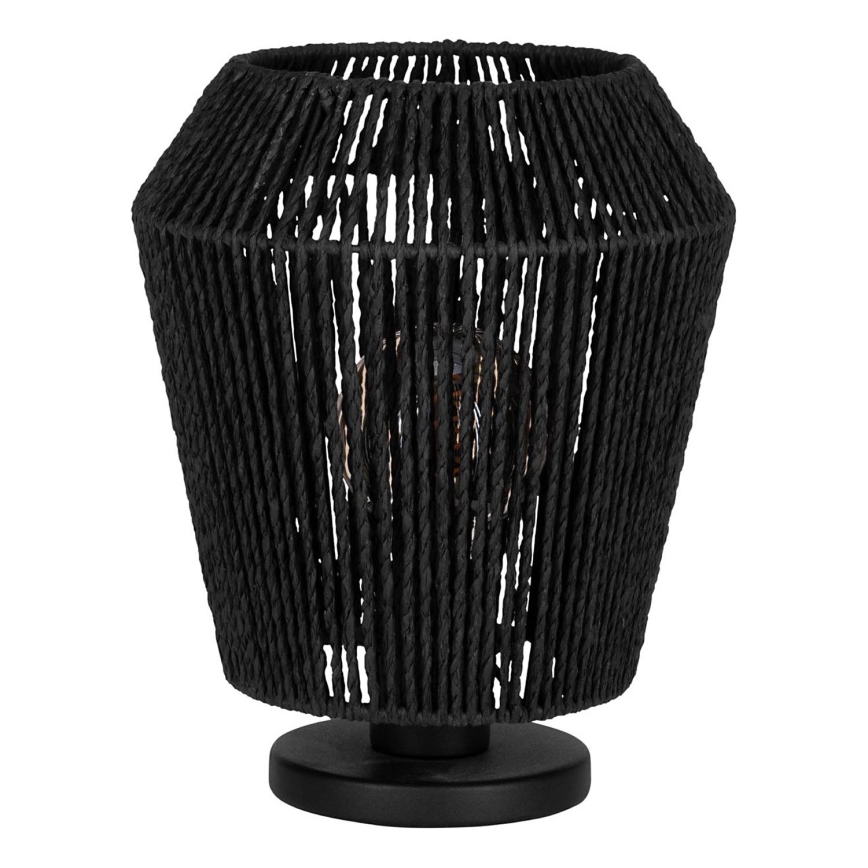 Eglo - Lampe de table 1xE27/60W/230V noir
