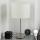Eglo - Lampe de table LED TUNJA 1xE27/60W/230V 38,5 cm chrome mat/blanc