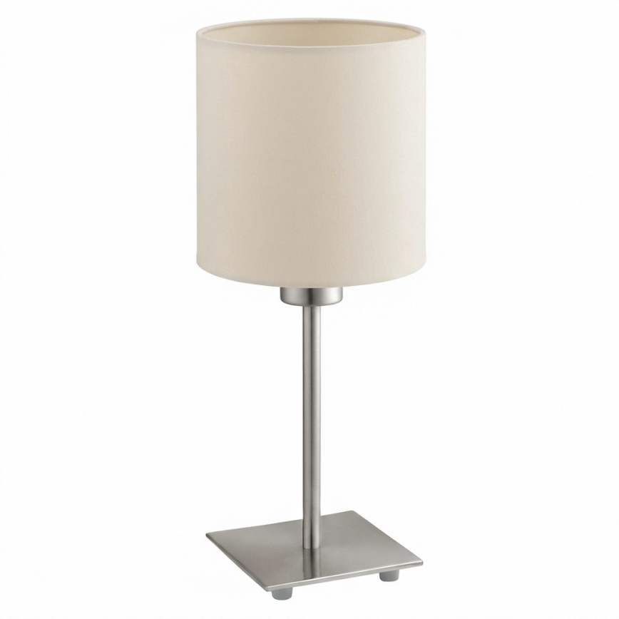 Eglo - Lampe de table LED TUNJA 1xE27/60W/230V crème