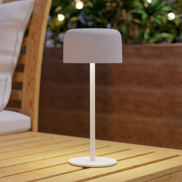 Eglo - Lampe de table solaire tactile LED rechargeable, 2,8 W / 3,7 V, 1800 mAh, IP44, blanche