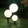 Eglo - lampe solaire LED avec détecteur, lot de 3, 1800 mAh, IP44, noire