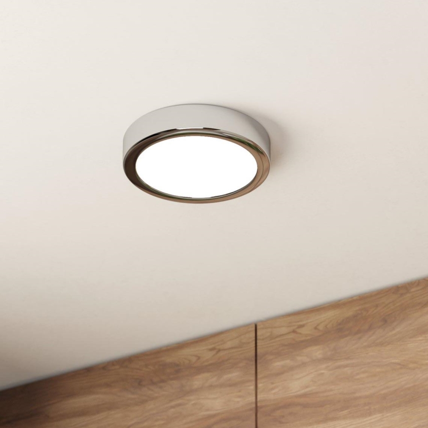 Eglo - LED Badkamer plafondlamp LED/11W/230V IP44 glanzend chroom