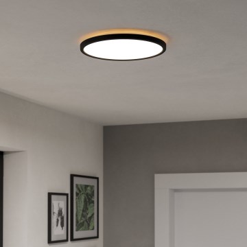 Eglo - LED Badkamer plafondlamp LED/13,9W/230V 2700/4000/6500K diameter 30 cm IP44 zwart