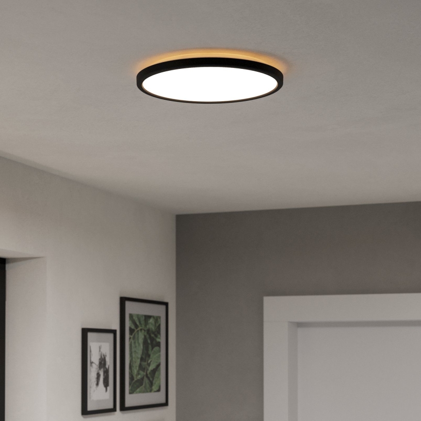 Eglo - LED Badkamer plafondlamp LED/13,9W/230V 2700/4000/6500K diameter 30 cm IP44 zwart
