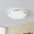 Eglo - LED Badkamer plafondlamp LED/15,6W/230V IP44 glanzend chroom