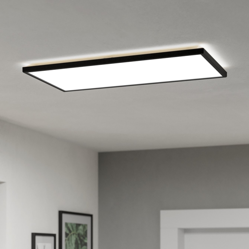 Eglo - LED Badkamer plafondlamp LED/17,2W/230V 2700/4000/6500K 30x57 cm IP44 zwart