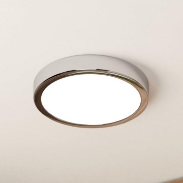 Eglo - LED Badkamer plafondlamp LED/17W/230V IP44 glanzend chroom