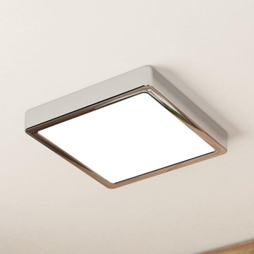 Eglo - LED Badkamer plafondlamp LED/17W/230V IP44 glanzend chroom