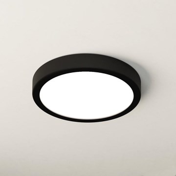 Eglo - LED Badkamer plafondlamp LED/17W/230V zwart IP44