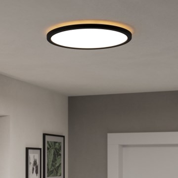 Eglo - LED Badkamer plafondlamp LED/18,5W/230V 2700K/4000K/6500K diameter 38,9 cm IP44 zwart