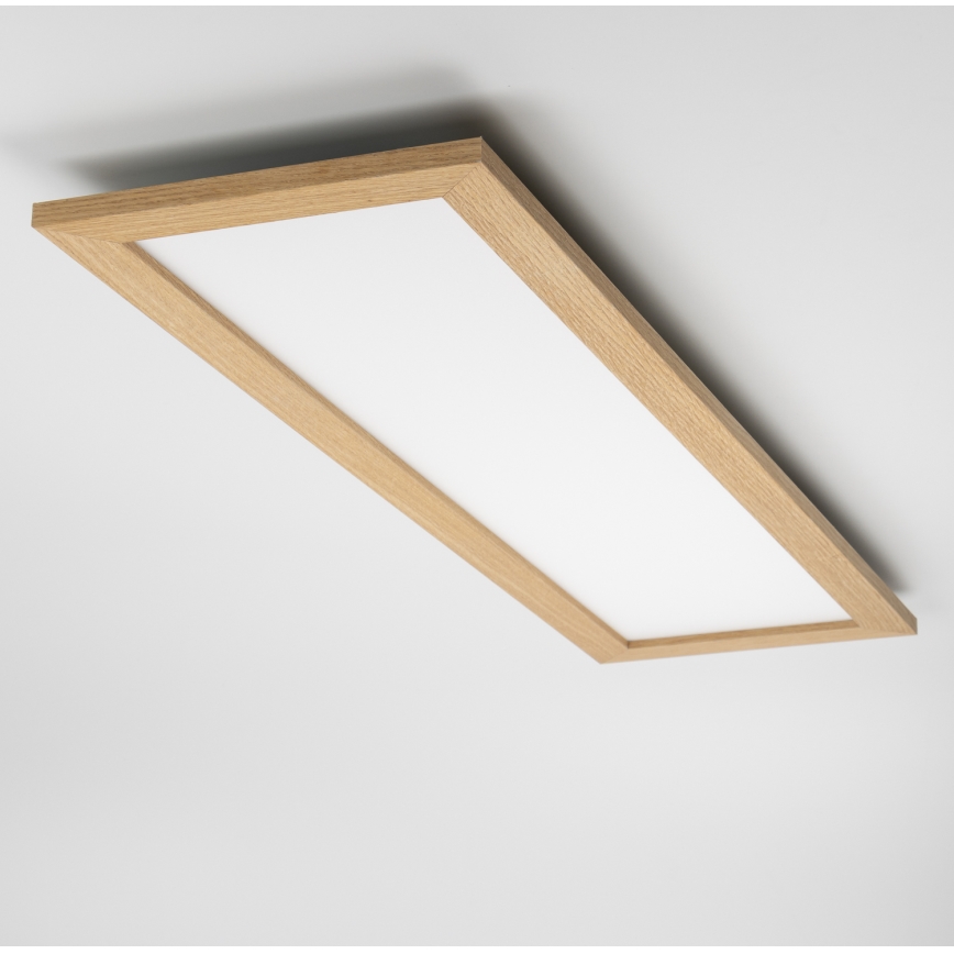 Eglo - LED Bevestigd lichtpaneel SALOBRENA-RW WOOD LED/34W/230V 2700/4000K 124x34 cm bruin