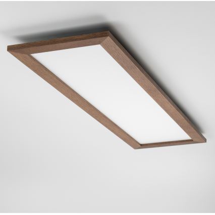 Eglo - LED Bevestigd lichtpaneel SALOBRENA-RW WOOD LED/34W/230V 2700/4000K 124x34 cm donkerbruin