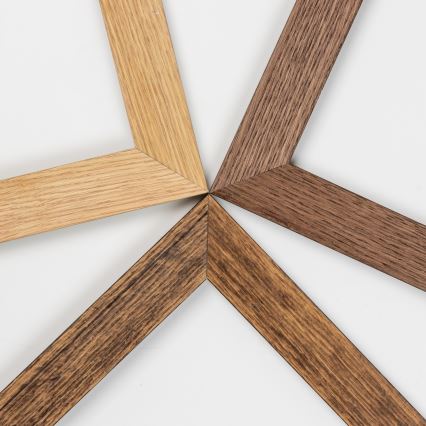 Eglo - LED Dimbaar bevestigd lichtpaneel POZZALLO WOOD LED/21W/230V 2700-6500K 49,5x49,5 cm bruin + afstandsbediening