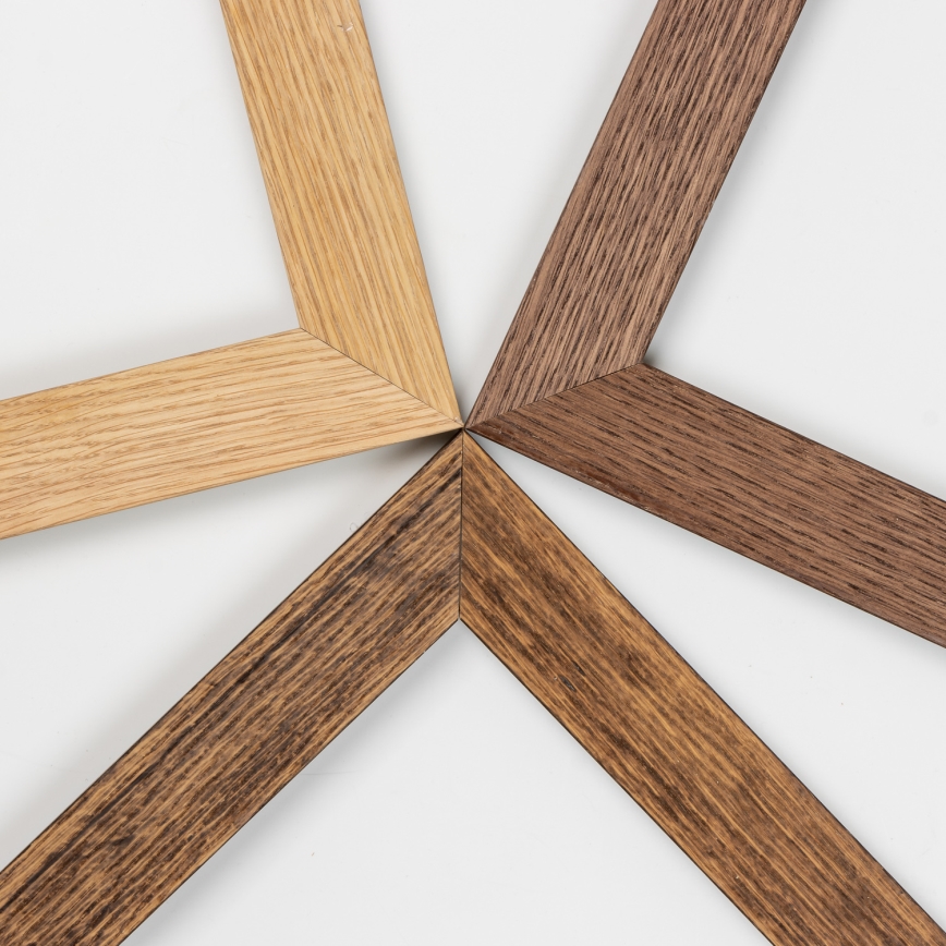 Eglo - LED Dimbaar bevestigd lichtpaneel POZZALLO WOOD LED/21W/230V 2700-6500K 49,5x49,5 cm bruin + afstandsbediening