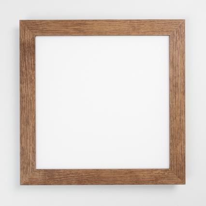 Eglo - LED Dimbaar bevestigd lichtpaneel POZZALLO WOOD LED/21W/230V 2700-6500K 49,5x49,5 cm donkerbruin + afstandsbediening
