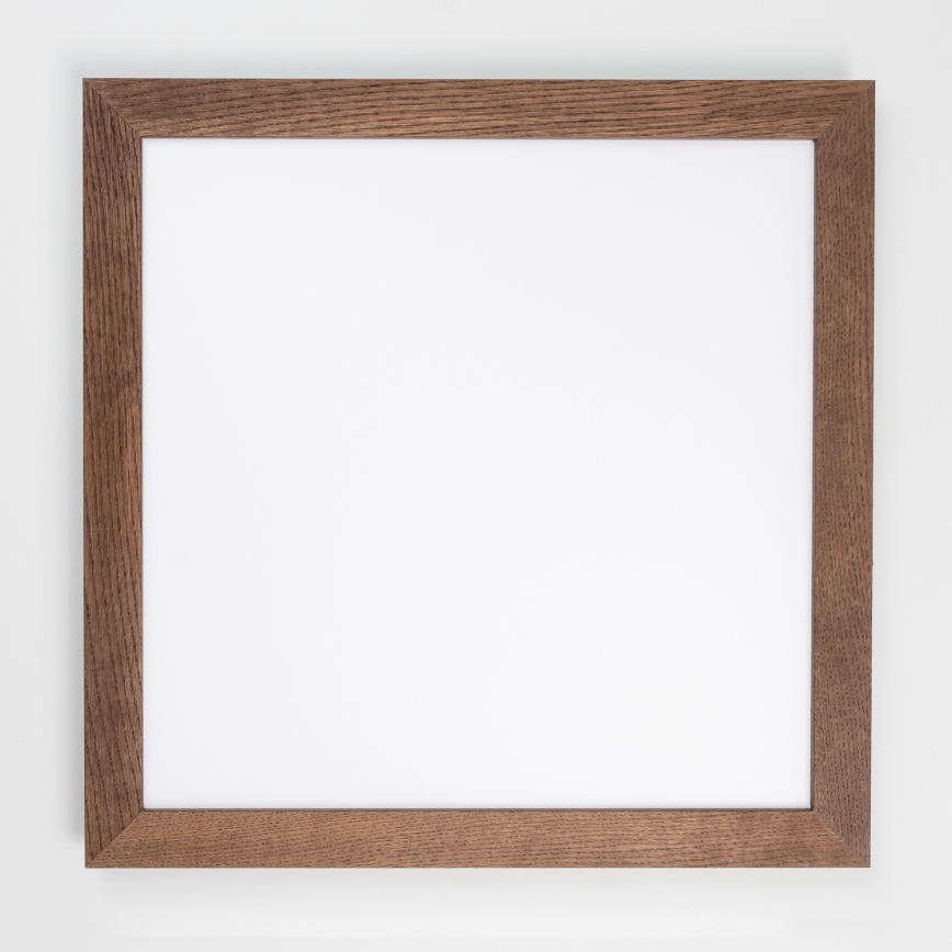 Eglo - LED Dimbaar bevestigd lichtpaneel SALOBRENA-CL WOOD LED/31W/230V 2700-6500K 64x64 cm donkerbruin