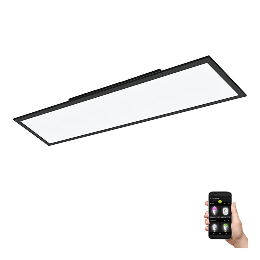 Eglo - LED Dimbaar Plafondlamp LED/33,5W/230V zwart ZigBee