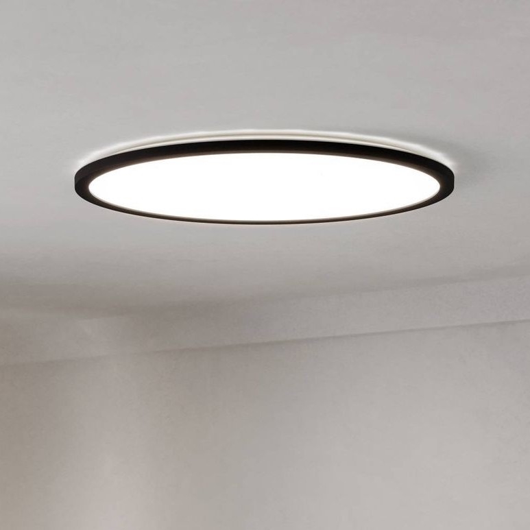 Eglo - LED Dimbare badkamer plafondverlichting LED/16,8W/230V 2700-6500K diameter 50 cm IP44 zwart + afstandsbediening