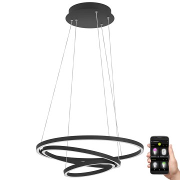 Eglo - LED dimbare kroonluchter aan snoer LED/43,2W/230V zwart